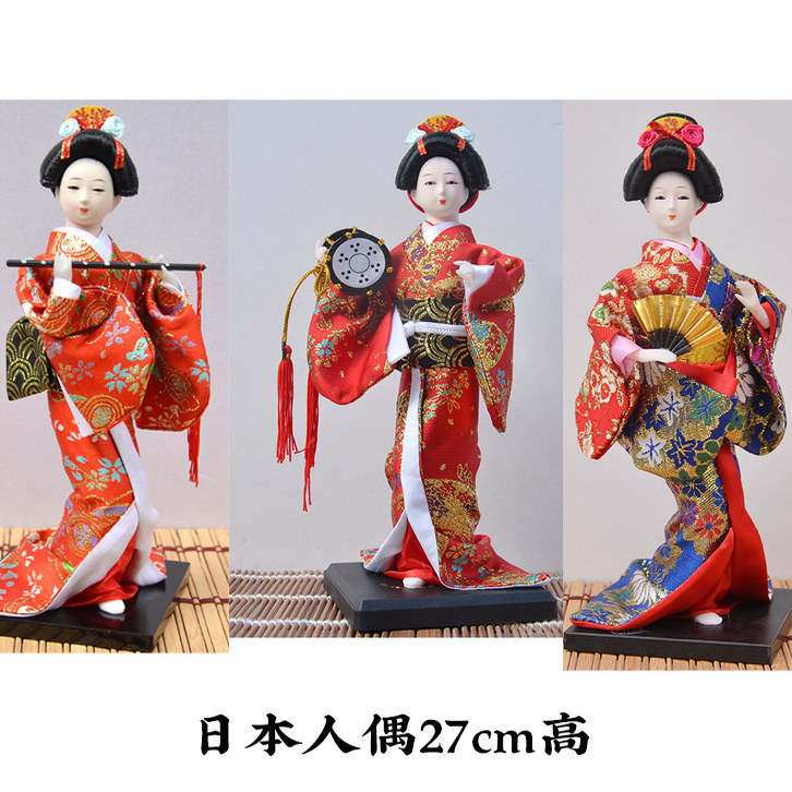 Búp bê Nhật Bản, Búp bê Geisha mặc kimono truyền thống Nhật Bản/ Quà lưu niệm phong cách Nhậtmall in