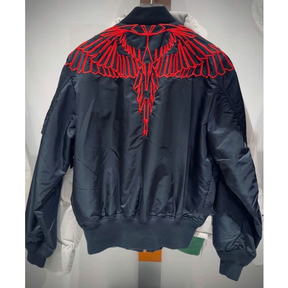 Áo Bomber, Áo Khoác Burlon Thêu Chỉ Đỏ ZangZang Chất Gió Dù 2 Lớp Unisex NA994