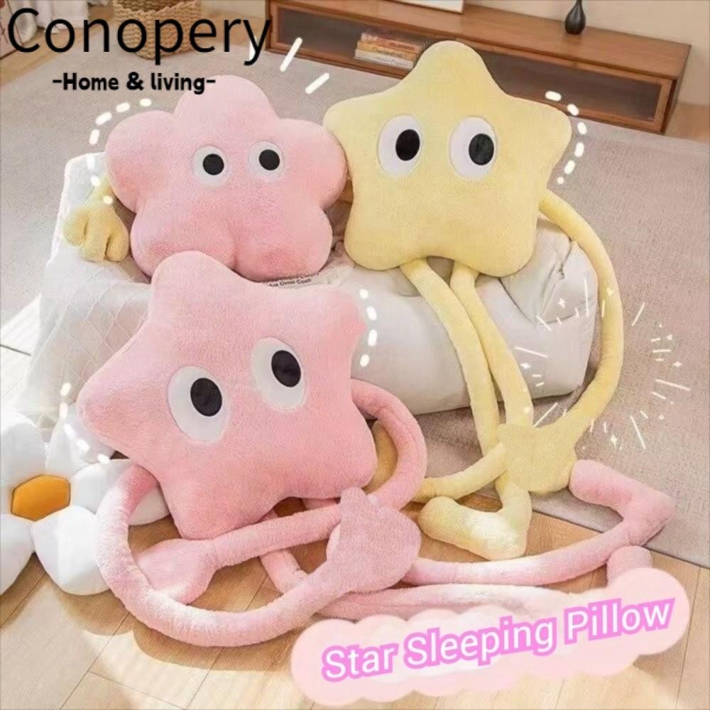 Gối nhồi bông CONOPERY Star, Búp bê ngôi sao mắt to 110cm sang trọng, Đệm nhồi bông mềm dễ thương ch