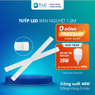 [CHÍNH HÃNG] Đèn Tuýp LED Bán Nguyệt 40W 1m2 Tiết Kiệm Điện Năng 40000h TLC LIGHTING
