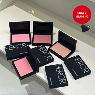 Phấn má hồng nhẹ HERORANGE Sheer | Trang điểm khỏa thân tự nhiên | Bột đường viền mờ | Hoàn thiện nhung bão hòa thấp | Chống thấm nước lâu dài