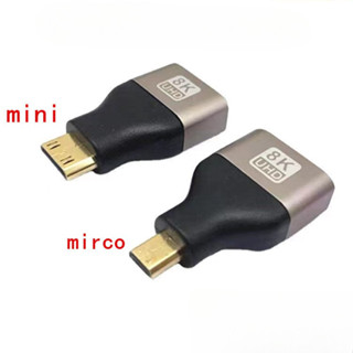  Đầu nối Jack chuyển đổi Mini HDMI và Micro HDMI sang HDMI HD 1080 2K 4K 8K 