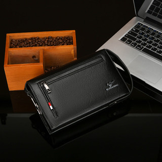 Nam Phong Cách Mới Kết Hợp Khóa Ví Túi Ly Hợp Doanh Nghiệp Chống Trộm Ly Hợp Thông Thường Dung Tích Lớn Da Mềm Mang Theo Hợp Thời Trang