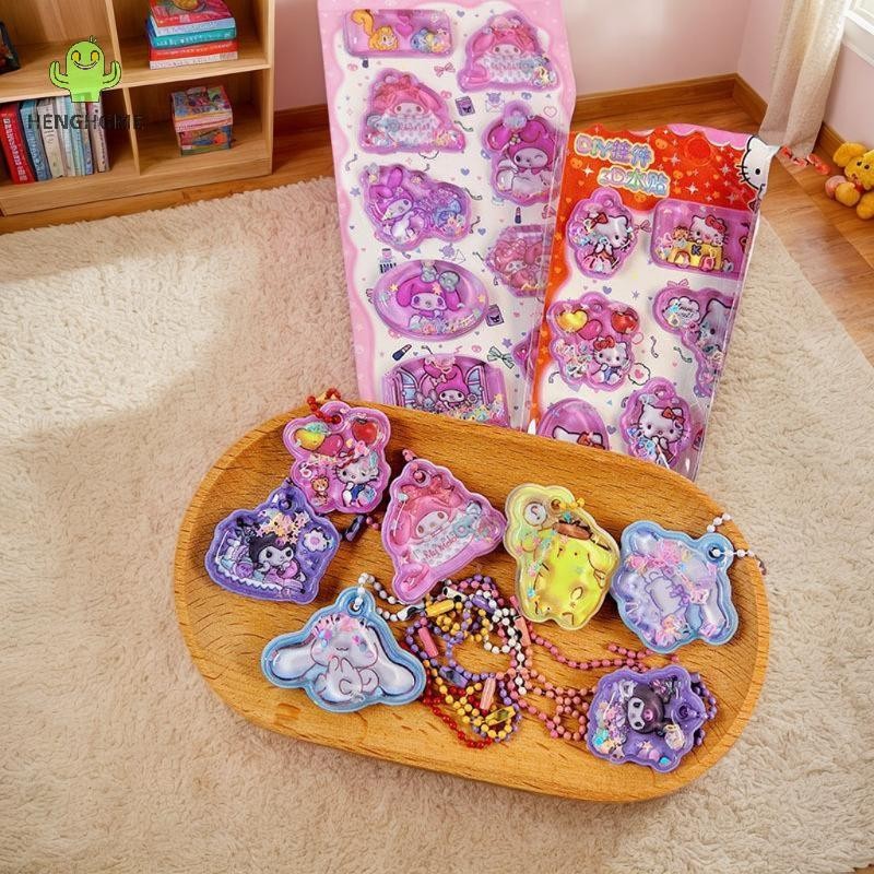 HENGHOME Sanrio Kawaii 3D Dán Hoạt Hình Dễ Thương Deco Dán DIY Điện Thoại Hành Lý Xe Máy Laptop Vali