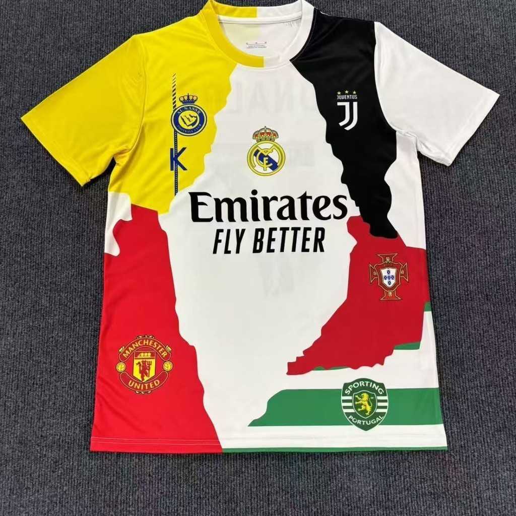 Áo tập luyện Neymar Jersey thêu Ronaldo United Jersey áo thun in 3D áo thể thao nhanh khô thoáng khí