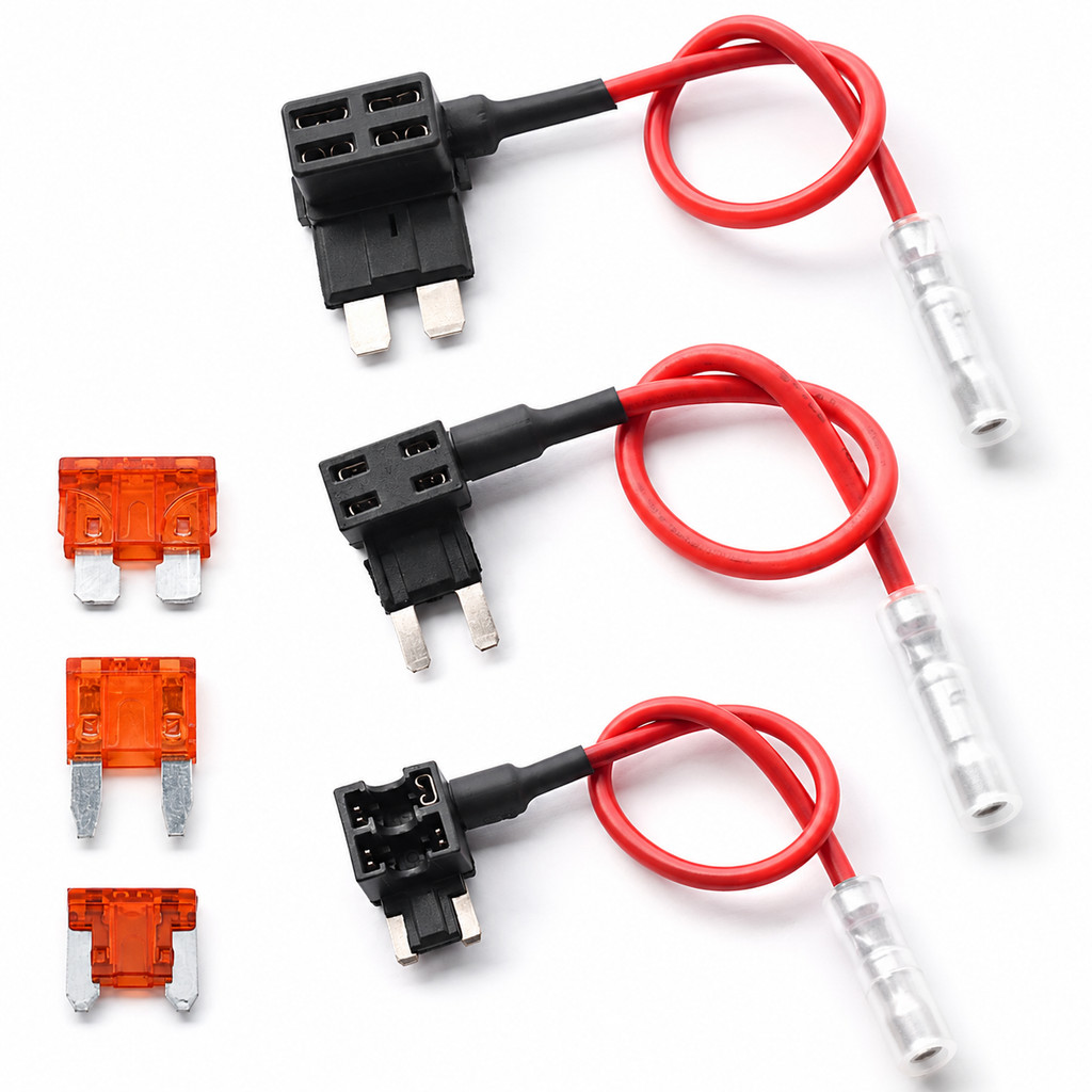 Giắc Chia Cầu Chì Ô Tô, Xe Máy Fuse Tap Chân Lùn Low-Profile Mini – Trích Điện Thiết Bị Ngoại Vi  lấ