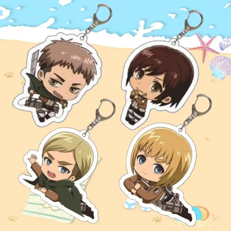 Móc khóa acrylic anime dành cho Attack On Titan Jean Kirstein Sasha Braus Erwin Smith Armin Arlert  