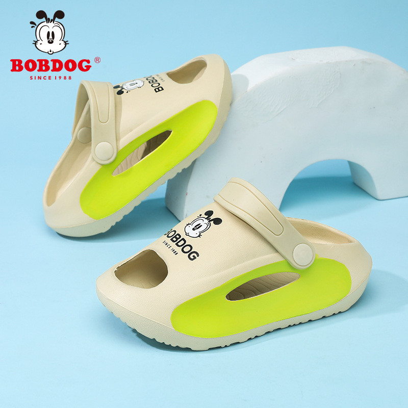 Bobdog / Bobdog Giày Sandal Trẻ Em Trung Lớn Trẻ Em Flip-Flops Bé Trai Bé Gái Giày Đi Biển Phong Các