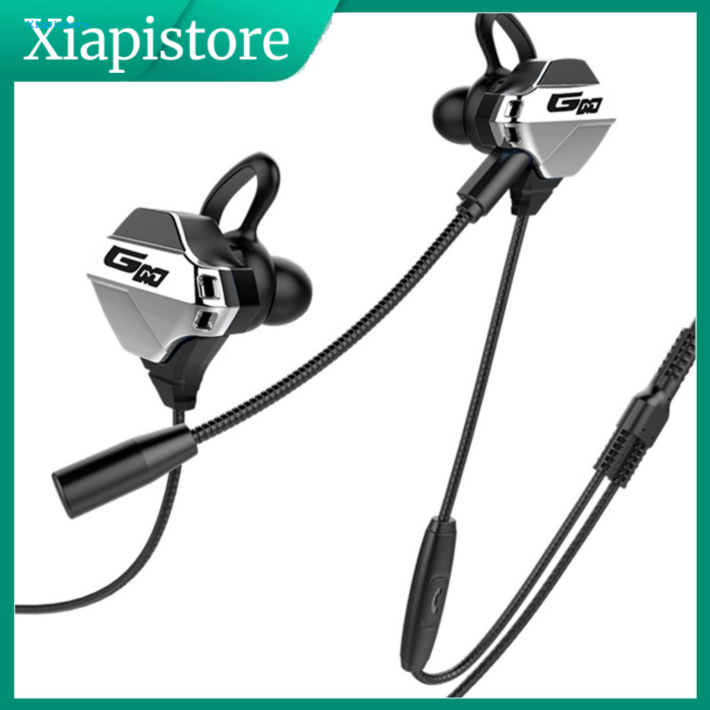 [Xiapistore] Tai nghe có dây G10 Độ trung thực cao Khử tiếng ồn thông minh Tai nghe chơi game trong 