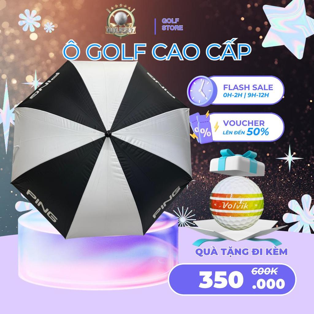 ️‍️ Ô Dù Golf Cao Cấp Ping – Ô Golf Thời Trang Chống Lật, Siêu Nhẹ, Chống Tia UV 99% | GOLF 247 LONG
