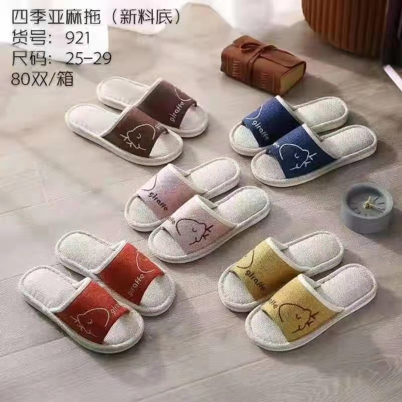 Jiufeng Xuân Thu Vải Lanh Cotton Bốn Mùa Kéo Vải Lanh Bò Tendon Đáy Chống Trơn Trượt Dép Vải Gia Đìn