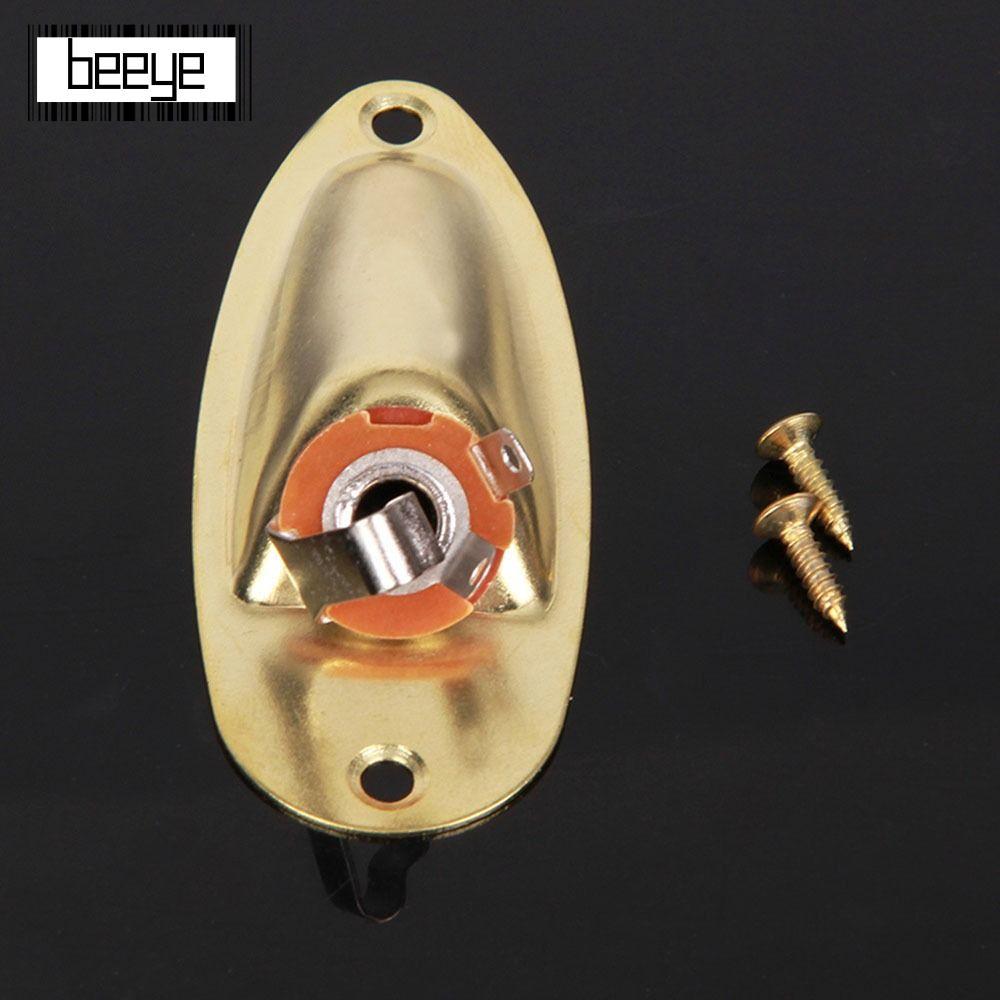 BEEYE Guitar Jack Đĩa, Jack Cắm Đàn Guitar Điện Ổ Cắm Guitar Đầu Vào Jack, Linh Kiện Thay Thế 6.35mm