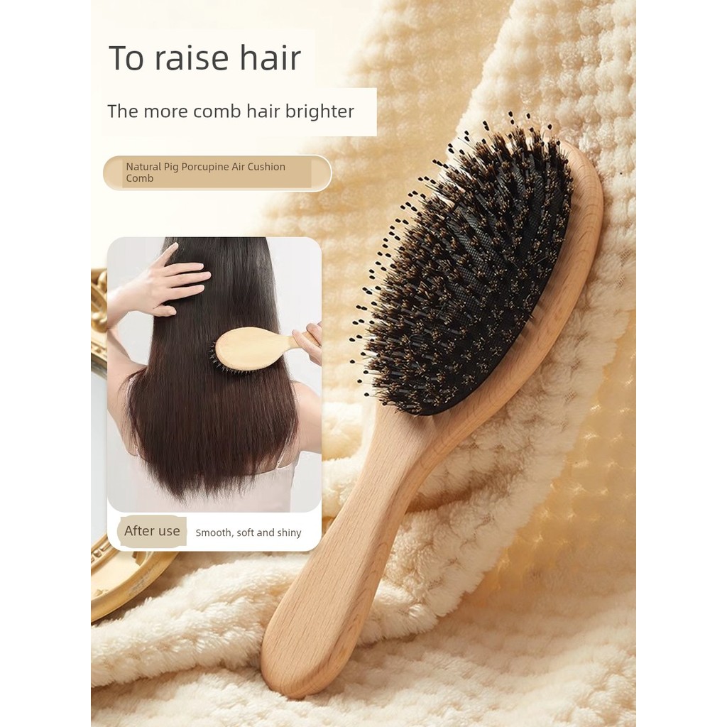 lược gỡ dối lược gỡ dối tóc Lược túi khí di động có lông dành cho nữ