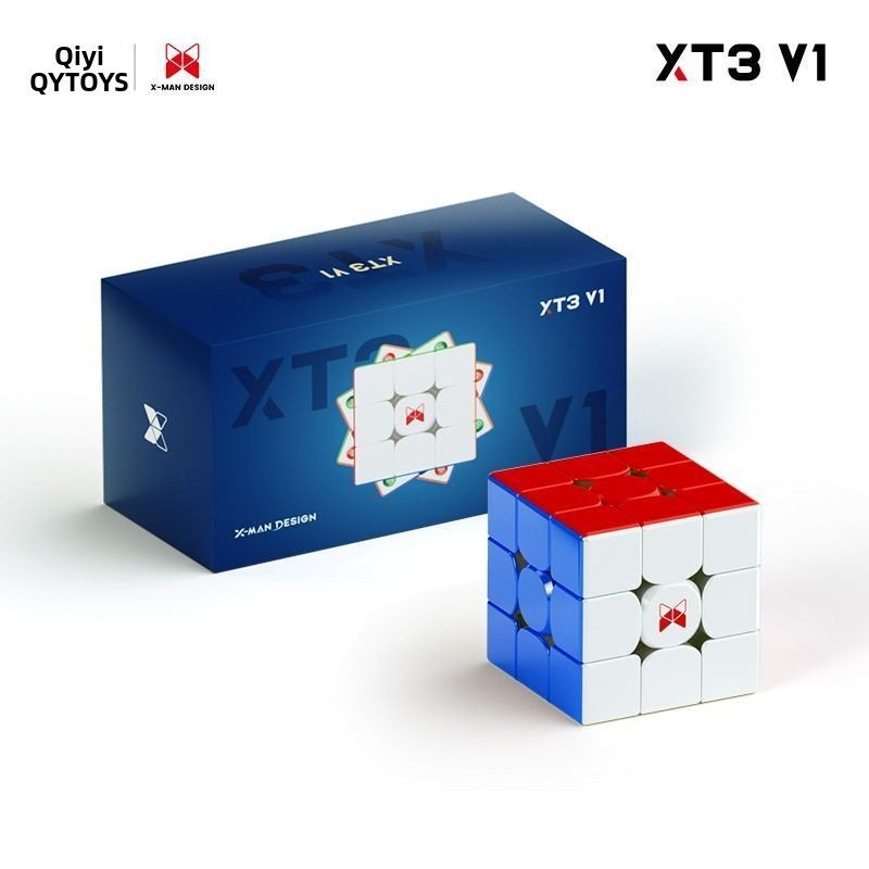 Rubik 3x3 QiYi XT3 V1 Magnetic bề mặt tráng gương UV chống trầy chống trượt từ tính đồ chơi thi đấu 