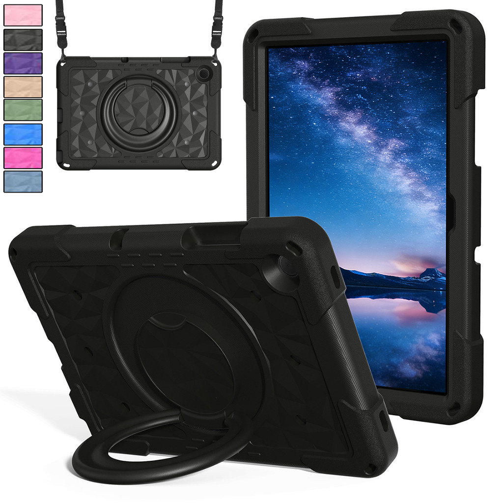 Dành Cho Samsung Galaxy Tab A11 Plus 11 Inch 2025 Ốp Chống Sốc Có Dây Đeo Vai, Ốp Lưng Tay Cầm Xoay 