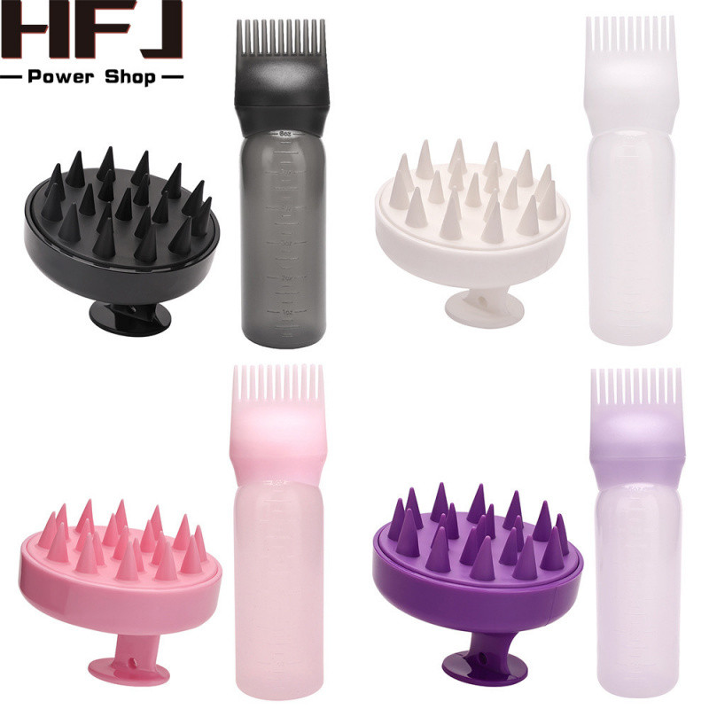 Dụng Cụ Làm Tóc Massage Dầu Gội Bàn Chải Dầu Gội Chai Dầu Gội Lược Thuốc Nhuộm Tóc Chai Làm Sạch Khô