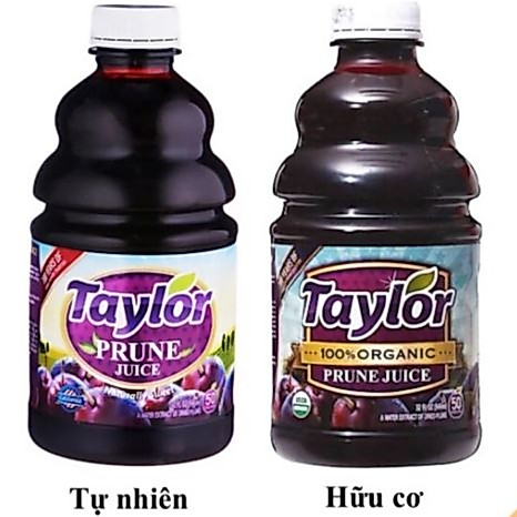 Nước Ép Mận Taylor Tự Nhiên / Hữu Cơ Mỹ- Organic Prune Juice 946ml