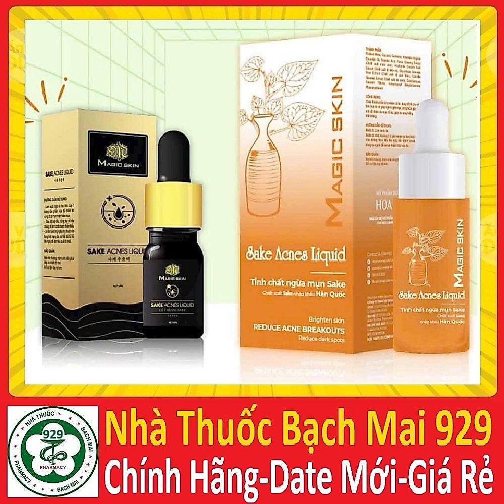 SAKE ACNES LIQUID | Serum Mụn KHÔNG SƯNG cốt rượu sake | CHÍNH HÃNG Magic Skin