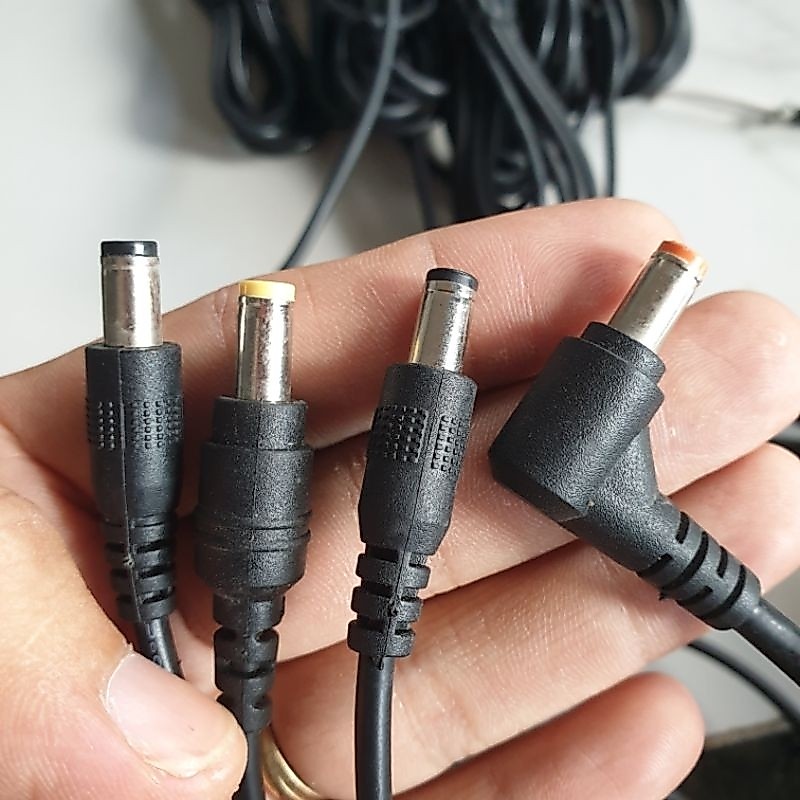 combo 2 dây nguồn DC 5.5x2.5mm nhiều độ dài cắt bộ nguồn xịn adapter quạt bldc camera hồ cá thủy sin