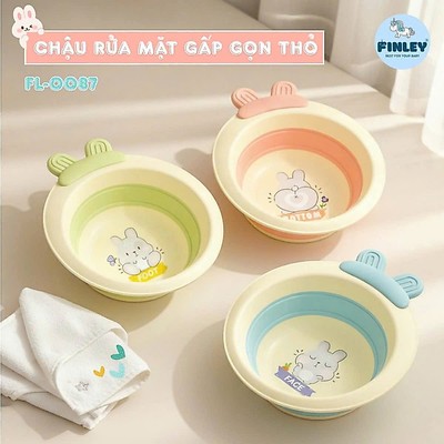 Chậu nhựa rửa mặt gấp gọn cho bé đủ màu sắc
