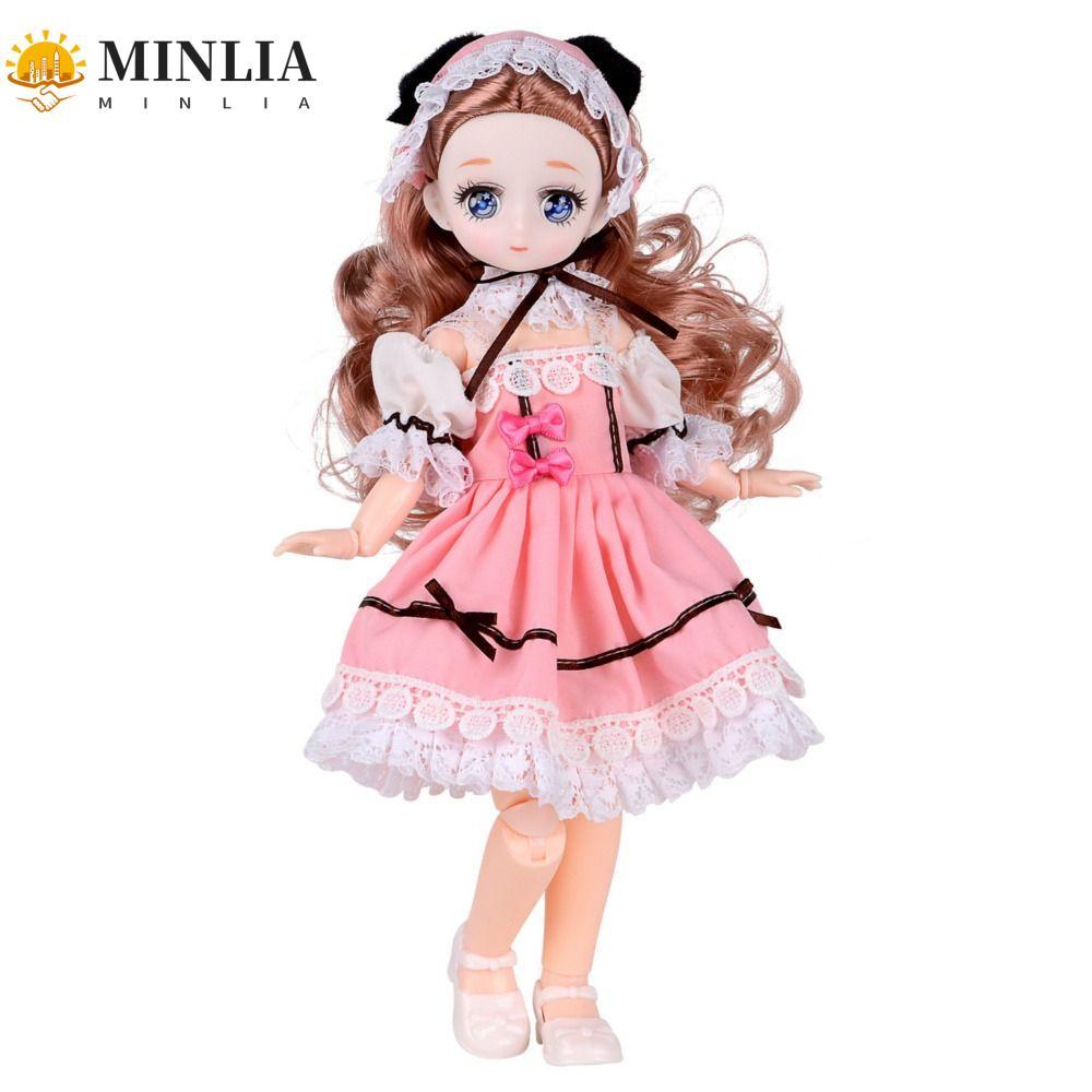 MINLIA 1 / 6 Quần áo búp bê BJD, Váy treo công chúa búp bê Lolita 30cm đáng yêu, Phụ kiện búp bê Tha