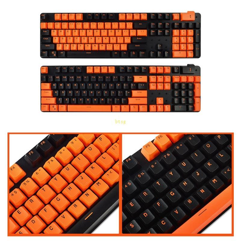 Btsg 104-Key Color-Matching Keycaps OEM Dye Sub cho MX Switch 61 64 68 84 87 96
