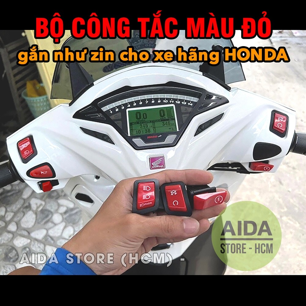 [RED] Công tắc xi nhan tích hợp Hazard - nháy cả 4 bóng xi nhan