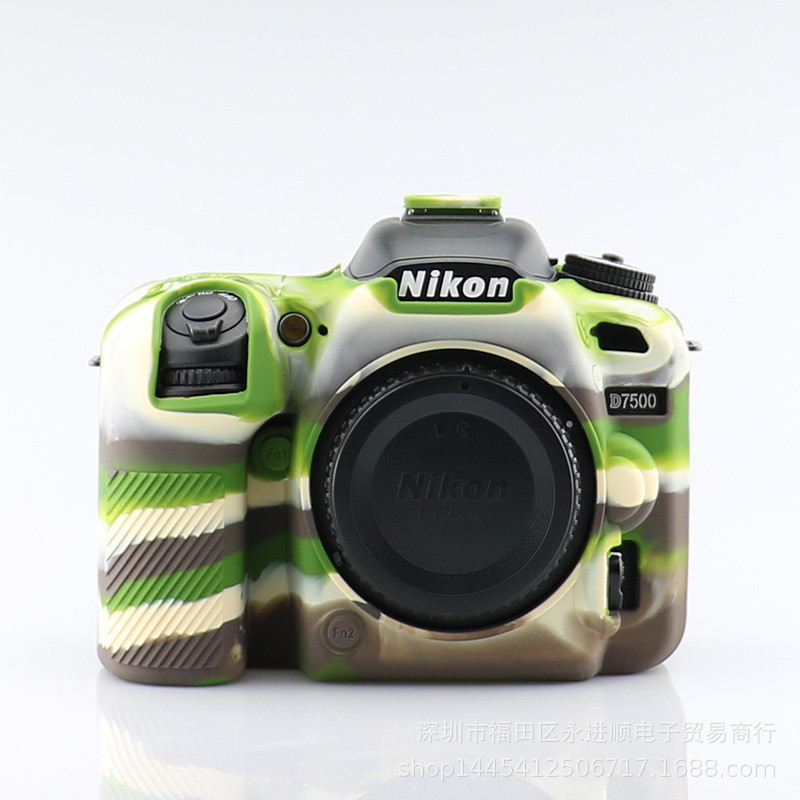 1 Mặt Hàng Thích Hợp Cho Máy Ảnh Nikon Nikon D7500 SLR Vỏ Silicon D7500 D7000 Vỏ Bảo Vệ Silicon Túi 