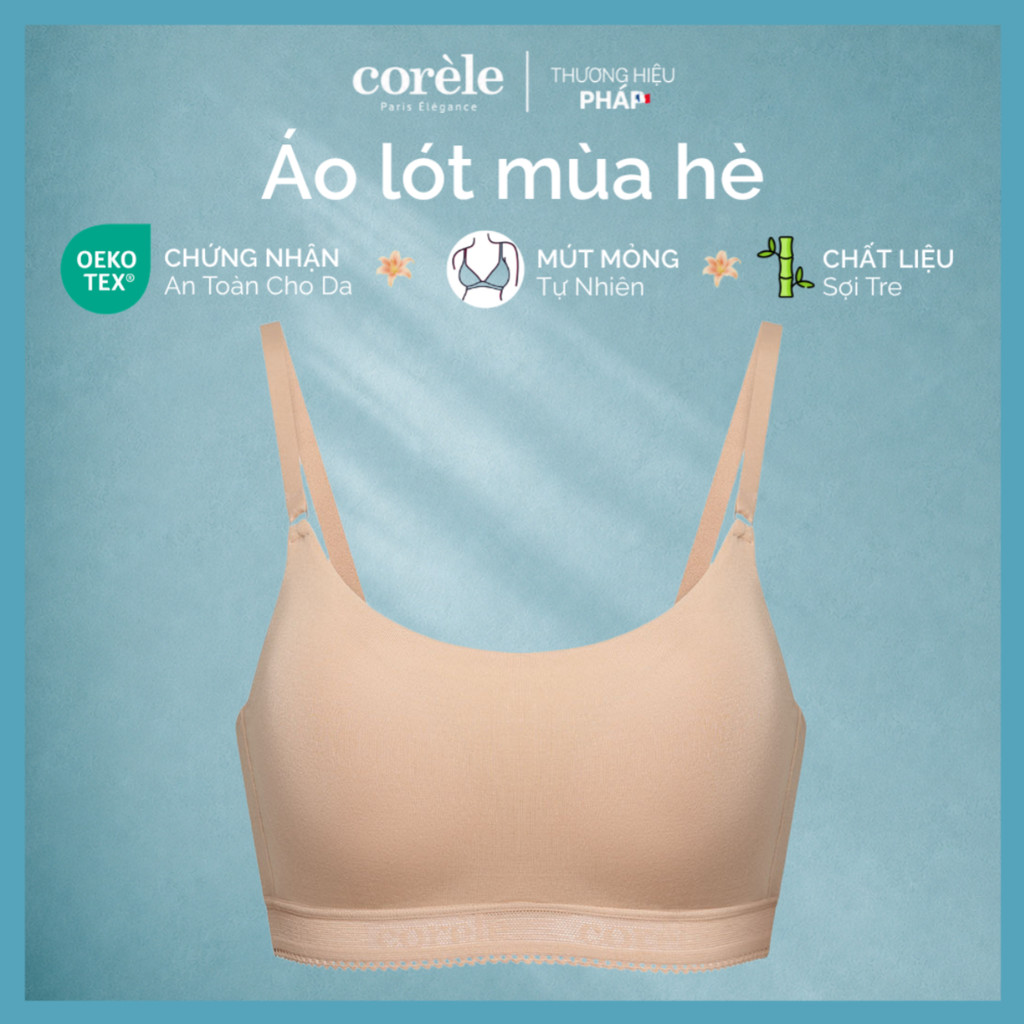 Áo ngực nữ bamboo cao cấp dáng Bralette mút mỏng không gọng, vải sợi tre thoáng khí êm nhẹ, chuẩn OE