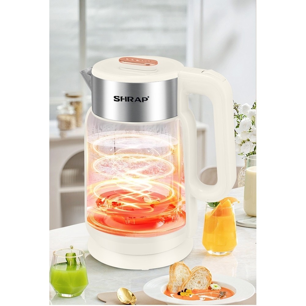 Ấm Siêu Tốc Mẫu Mới SHRAP SH-86 Dung Tích 3.2L Có 2 Lớp Cách Nhiệt, Công Suất 1500W Thân Chống Bỏng, Tự Động Ngắt | BigBuy360 - bigbuy360.vn
