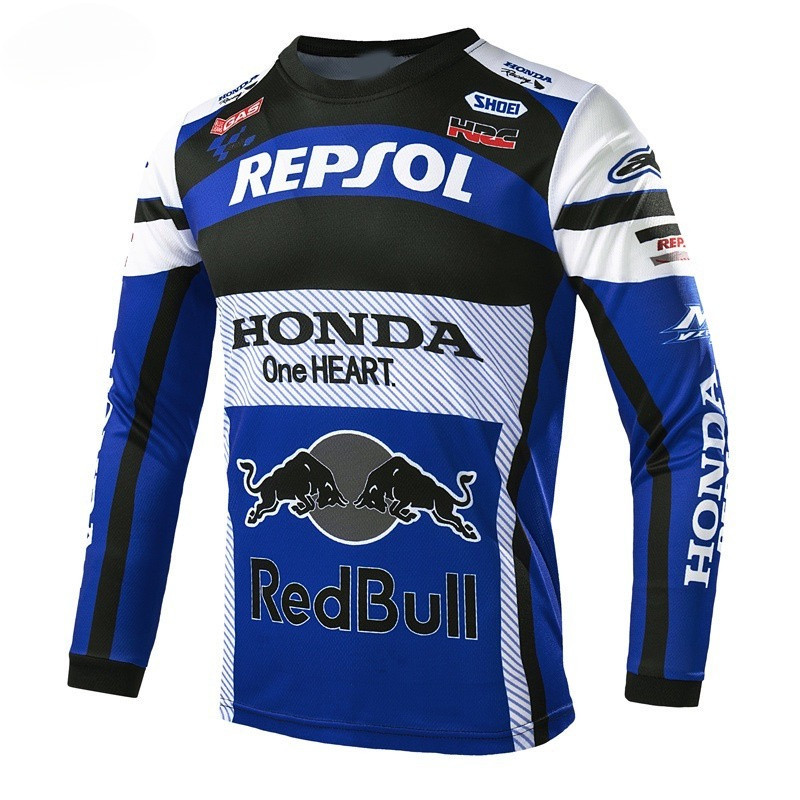 HONDA [Bán chạy nhất] F1 Honda Motorcycle Jersey Quần áo đi xe máy Đi xe đạp Đồ thể thao Bộ đồ đua x
