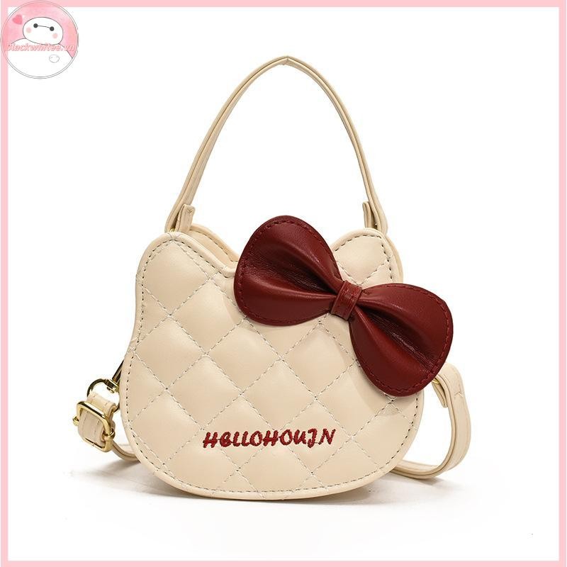 BWHTE Phim Hoạt Hình Hello Kitty Bé Gái Túi Đeo Ngang Thời Trang Nơ Ngọt Túi Trẻ Em Túi Kawaii.