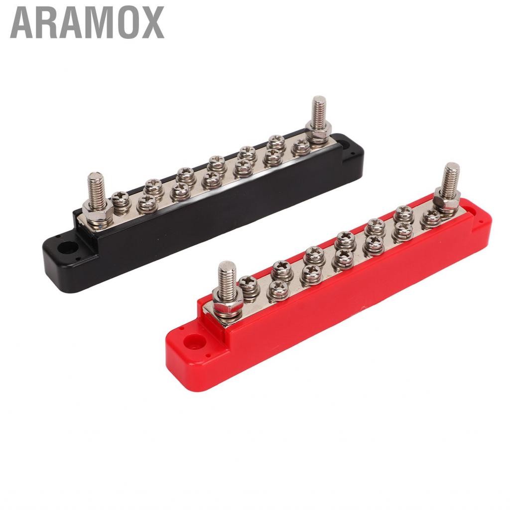 Aramox AWESO-VN 2 PCS 14 Post Power Distribution Box Bus Bar Vít Hộp pin đầu cuối có nắp cho ô tô (k