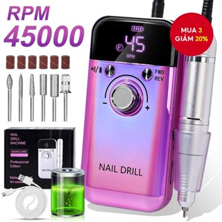 Limegirl Máy tẩy sơn Gel Acrylic cầm tay có thể sạc lại Máy làm móng tay Dụng cụ đánh bóng móng chân