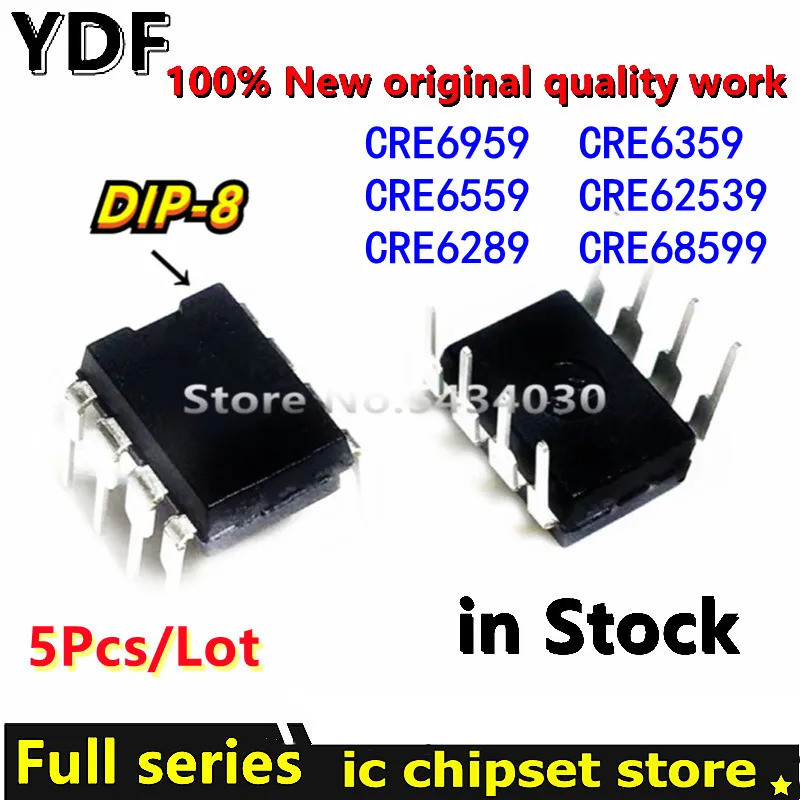 5 CHIẾC CRE6959 CRE6559 CRE6289 CRE6359 CRE62539 CRE68599 DIP-8 Chip ic