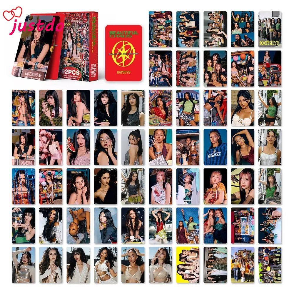 JUSTO 92 Cái / bộ Thẻ Ảnh KATSEYE Lomo, BEAUTIFULCHAOS LARA DANIELA KATSEYE Album LOMO Cards, HD In 