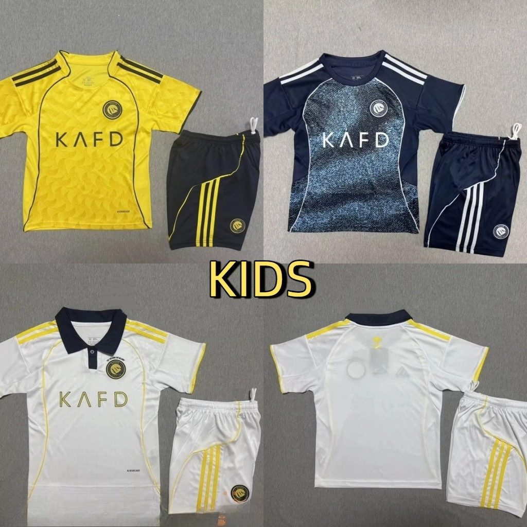 Bộ áo bóng đá trẻ em sân khách thứ ba của Al-Nassr 2025-2026