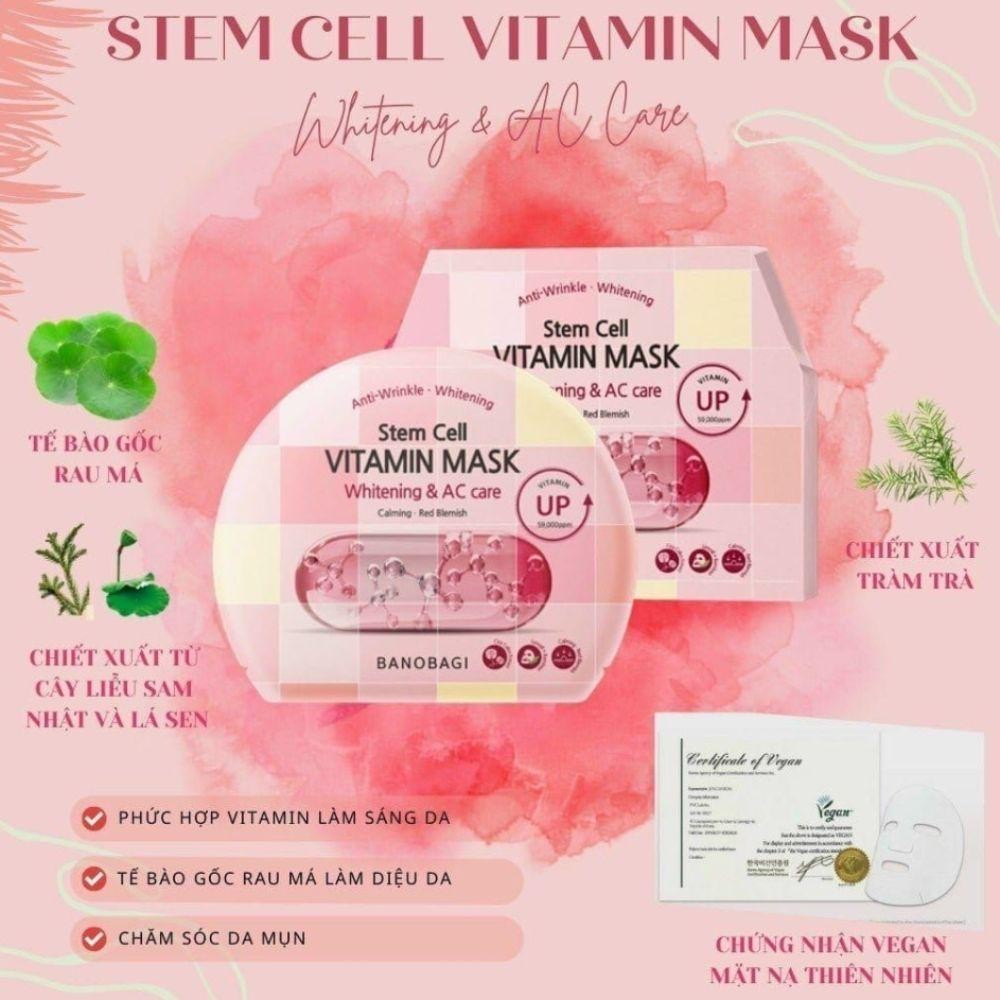 Ảnh 6 của Hộp mặt nạ BANOBAGI dưỡng ẩm, làm sáng da, phục hồi da, chống lão hóa, làm dịu