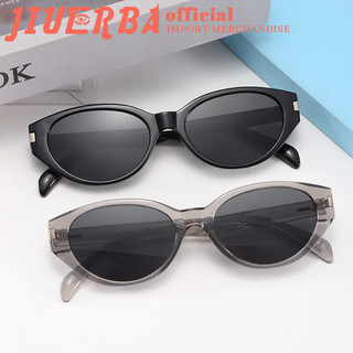 JIUERBA Kính mát mắt mèo retro khung nhỏ, thời trang và chống tia UV, phù hợp cho ngoài trời