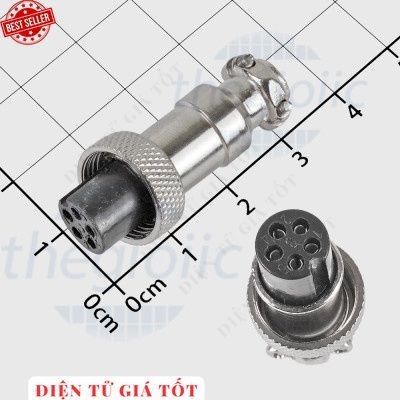 [3 Cái]- GX12-5P Đầu Nối Tròn Cái 5 Chân Thẳng Hàng 3A 125V Điện Tử Giá Tốt 886