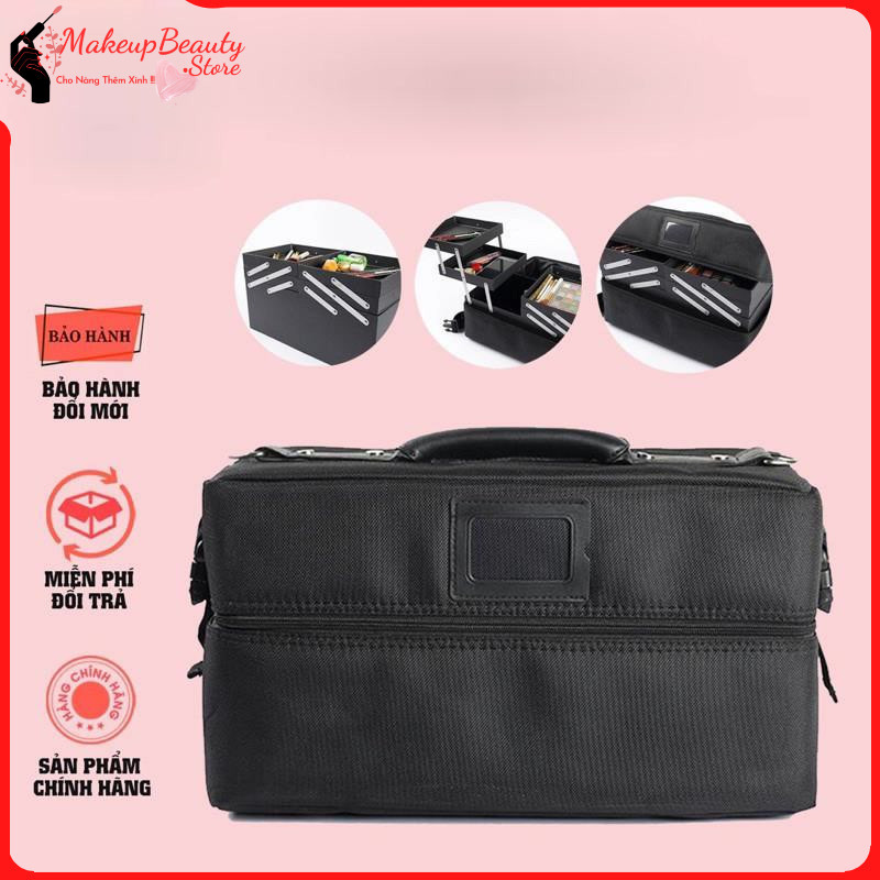 Cốp vải đựng đồ nail mi size to - cốp phun xăm- cốp trang điểm size to - cốp vải size to [ MS 01023 