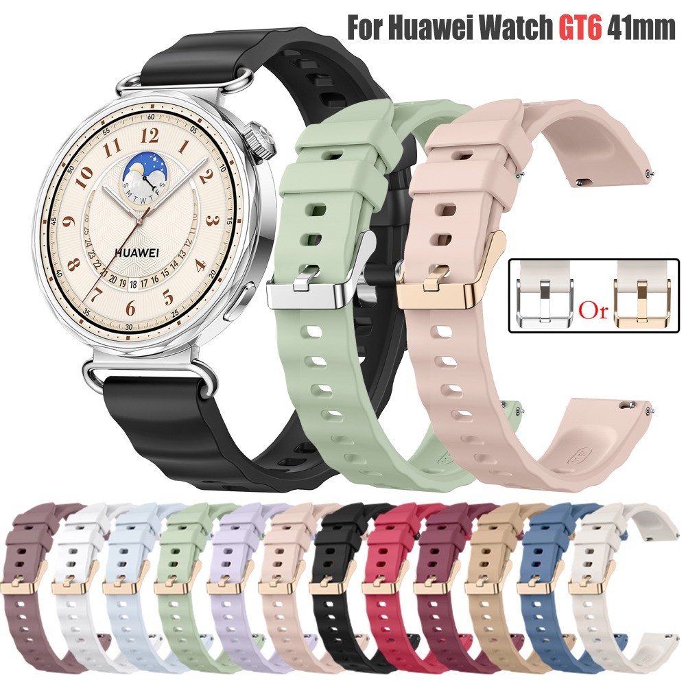 Dây đeo 18mm cho Huawei GT6 pro 42mm 41mm Dây đeo chính hãng Nam Nữ Dây đeo cổ tay cho Huawei Watch 