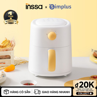 Inssa × Simplus Nồi Chiên Không Dầu Dung Tích 2.5L Tiết Kiệm Không Gian KQZG021 - Bảo Hành 1 Năm