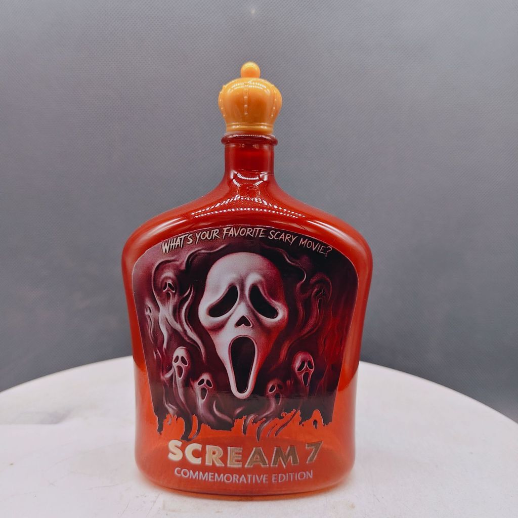10x15x5 3cm Borosilicate Glass Scream Face Mini Whisky Chai Vintage Vuông Barware Sáng Tạo Sưu Tập T