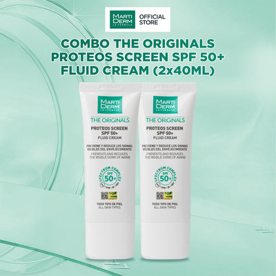 Kem Chống Nắng MartiDerm - Combo 2 KCN Phổ Rộng Toàn Diện Ngừa Lão Hóa MartiDerm The Originals Proteos Screen SPF50+