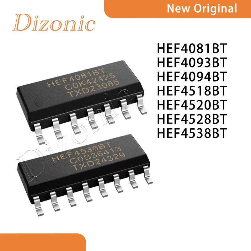 5 CHIẾC HEF4081BT HEF4093 HEF4094 HEF4518 HEF4520 HEF4528 HEF4538 4000 SOP Chip ic