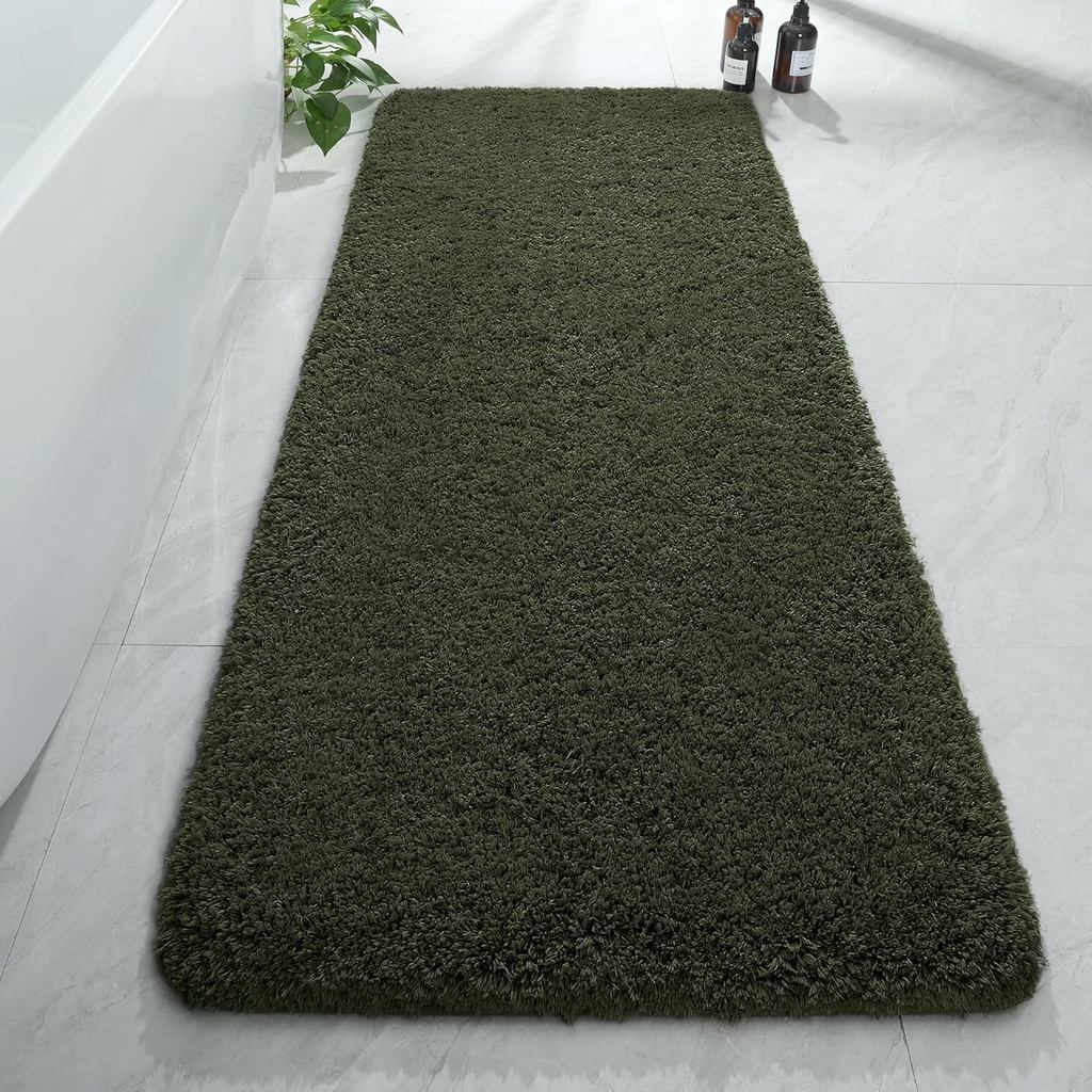 Thảm chạy phòng tắm dài sang trọng AROGAN, Thảm tắm mềm mại và thấm hút dày 24x60 Inch, Thảm khô nha