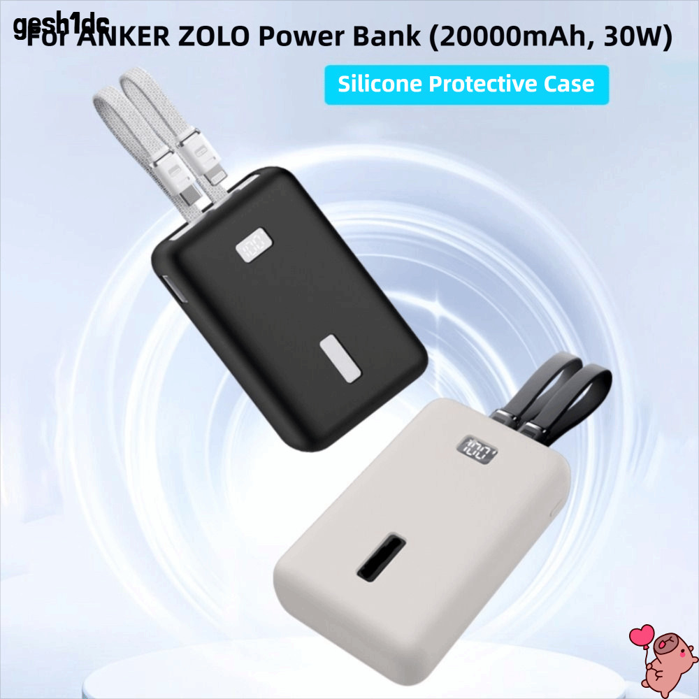 LOLLIPOP Bảo vệ bộ sạc di động, Túi sắp xếp chống sốc chống rơi, Vỏ bảo vệ toàn diện bằng silicon mề