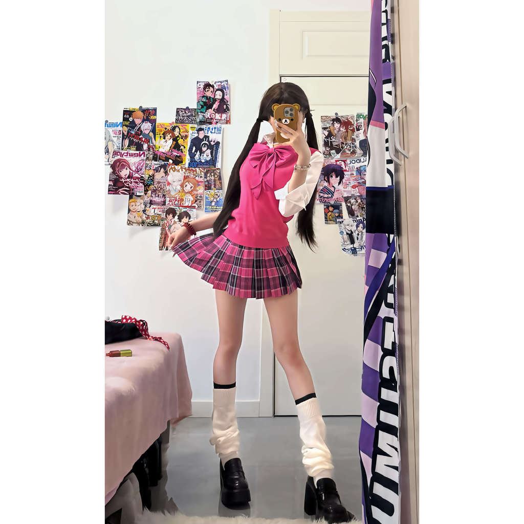 [Xiaomei] Đồng phục JK chính hãng Nhật Bản chính hãng Shibuya Hot Girl Bộ đồ mùa xuân mùa hè jk Váy 