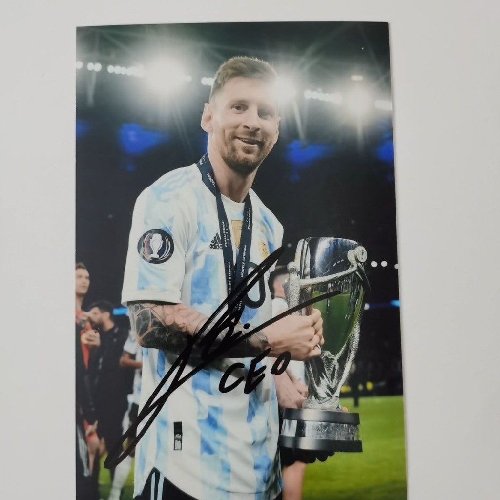 Giấy phép Messi Autograph Giấy phép chữ ký Messi Bạn gái cùng lớp Quà tặng hỗ trợ hàng hóa / 3.15